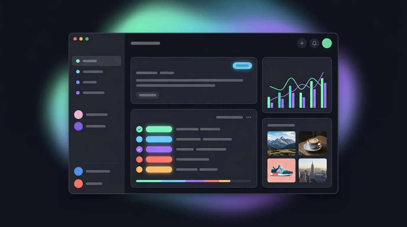 The Acme workspace: a project sidebar and a grid of cards for plans, drafts and visuals